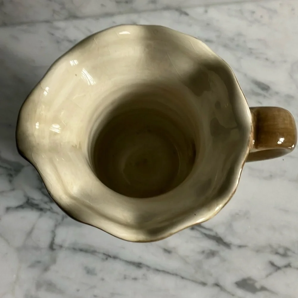 Artistic Ceramic creamer Pitcher with Pear Design